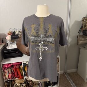 Y2K Cross Graphic T-Shirt